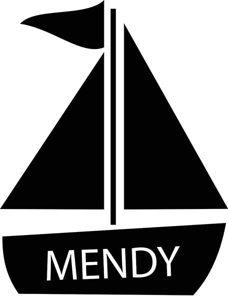 Sailboat Personalized Lasercut Label