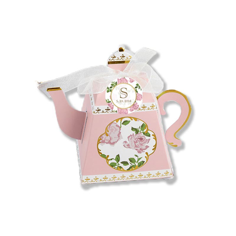 TEA TIME WHIMSY TEAPOT FAVOR BOX