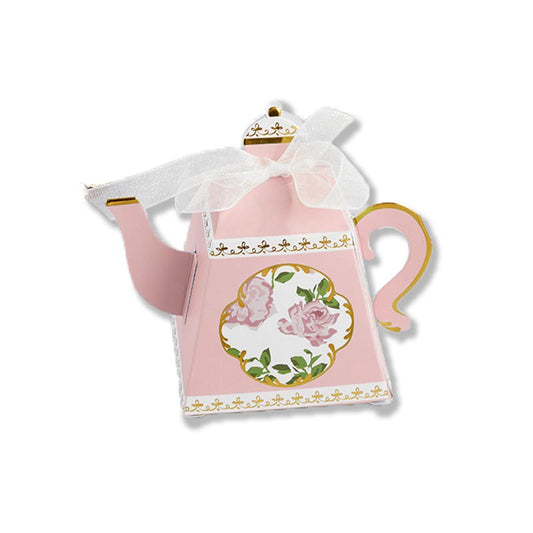 TEA TIME WHIMSY TEAPOT FAVOR BOX