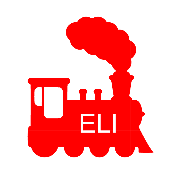 Train Personalized Lasercut Label