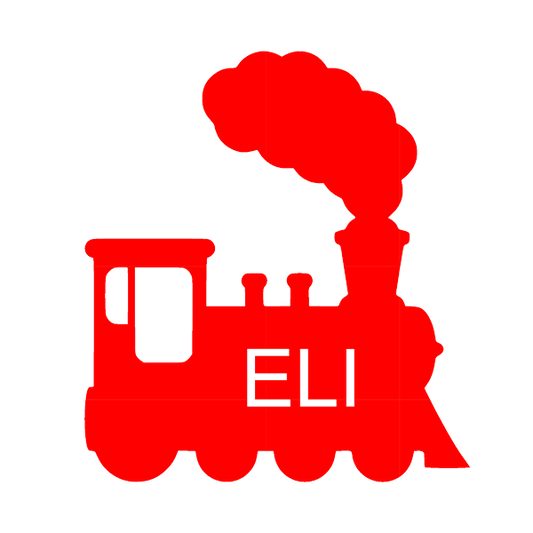 Train Personalized Lasercut Label