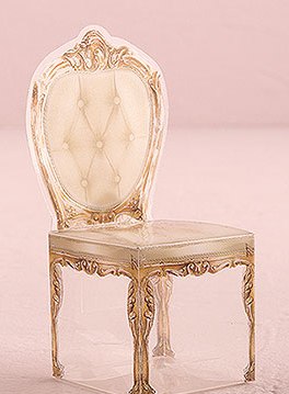 Transparent Chair Favor Boxes Silver & Gold