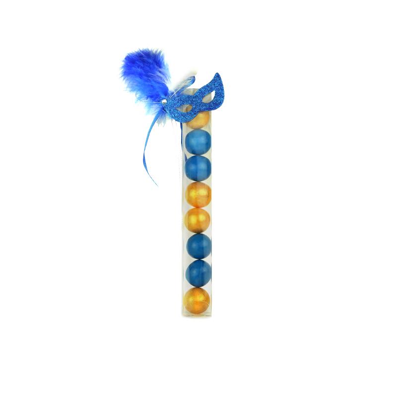 Square Candy tube with mask (Gumballs Optional)