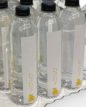 Personalized teddy bear design water bottle