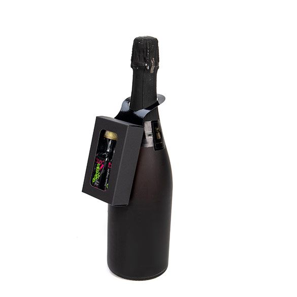 Golden Liquid Marble Wave Design Wine Bottle Hanger