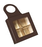 4pc Brown Wine Bottle Hanger