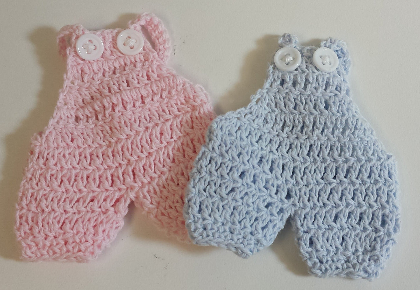 Mini Crochet Knit Baby Outfit with hanger & personalized tag, Pink (Rack Optional)