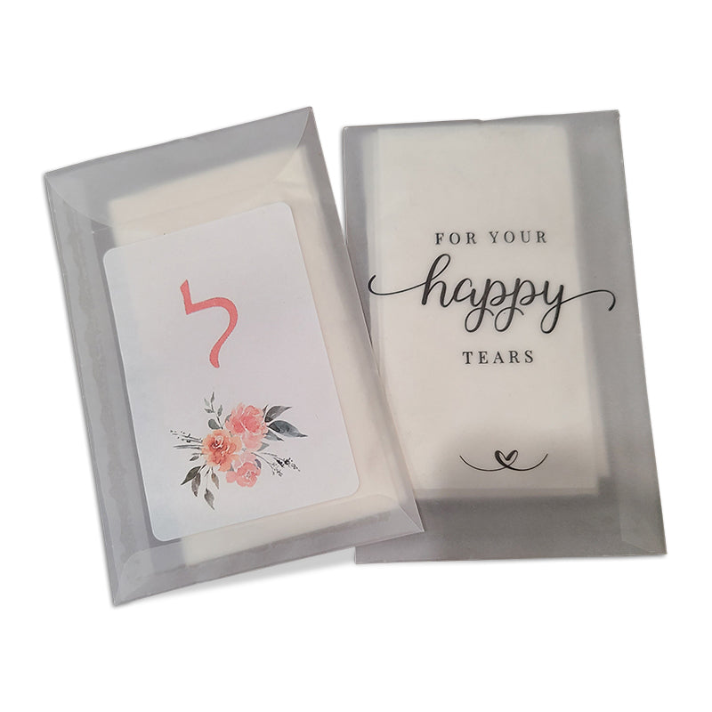 Personalized Tissue Packs for those Happy Tears!