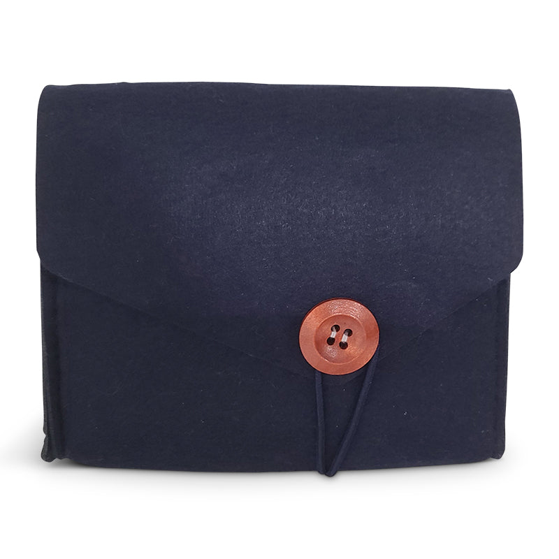 Felt Vachnacht Pouches, Available in Navy, Green & White