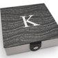 Black Gift Box with Snap Closure, Measures 5.9 X 5.9 X 1.8, Includes free personalization.