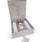 White Velvet Cherry Blossom Design Welcome Box