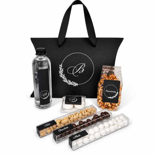 Black & White Pillow Box Welcome Package