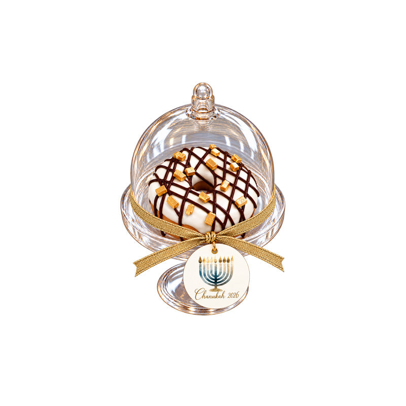 Acrylic Mini Stand With Chocolate Donut, Your Choice of Designs