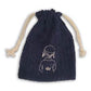 Green Corduroy Bag Number Scissors with dotted border Design, Rope Drawstring Personalized (Other Designs & Colors Available)