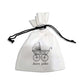 Vintage Baby Carriage White Cotton Bag With Black Drawstring (More Designs Available)