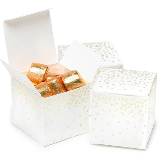 Gold Foil Dot Favor Box