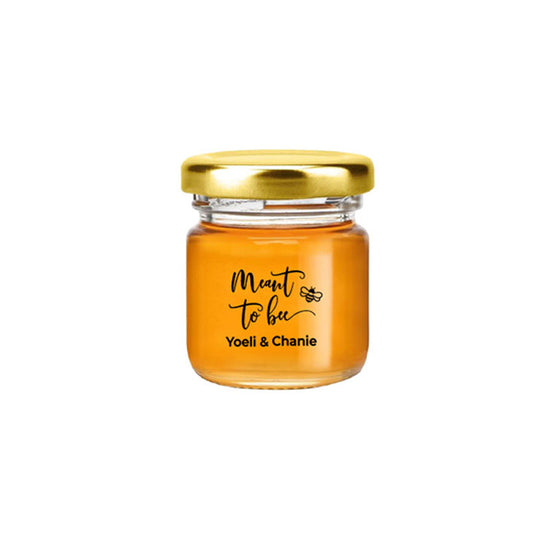 Personalized Round Honey Jar