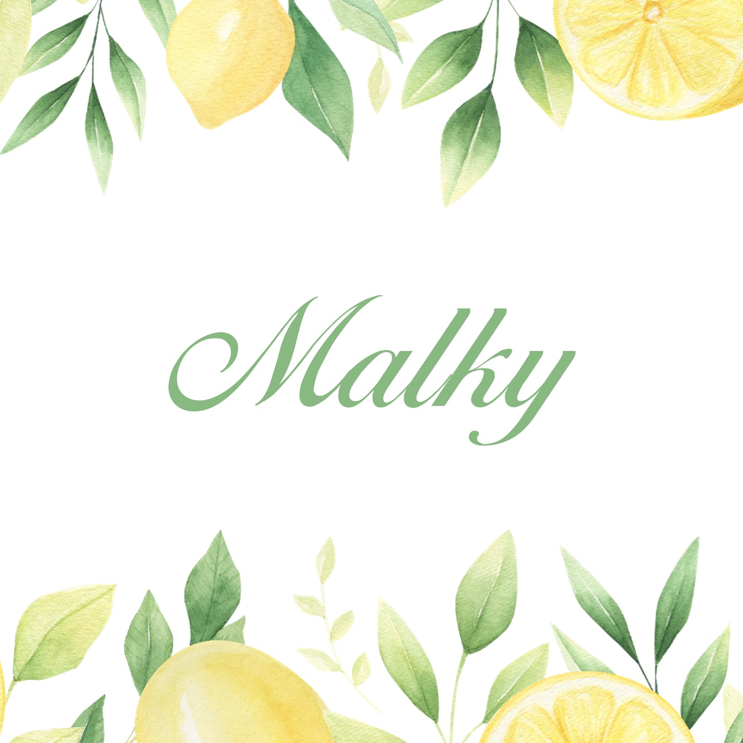 Lemon Themed Personalized Placemat 12x12.