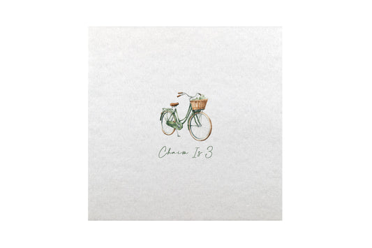 Upsherin Napkins Bike Design, Minimum of  100