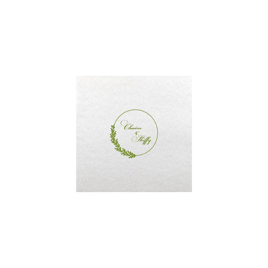 Circle Wreath Linen Type Cocktail Napkin