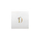 Floral Monogram Design Linen Type Cocktail Napkin
