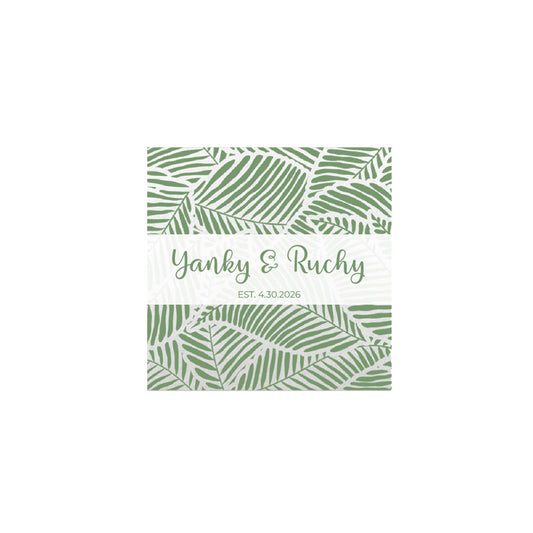 Geometric Design Linen Type Cocktail Napkin