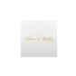 Script Names Linen Type Cocktail Napkin