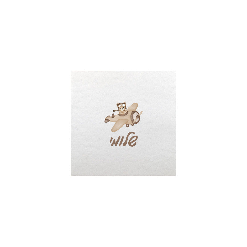 Upsherin Napkins Vintage Plane Design, Minimum of  100