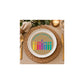 Kraft with Colorful Menorah Plate Insert