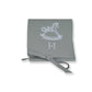 White Mini Pidyon Haben Personalized Suede Pouch (Also available in tan or black)