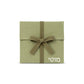 Cotton Upsherin Pouch with Herringbone Ribbon Tie, Green
