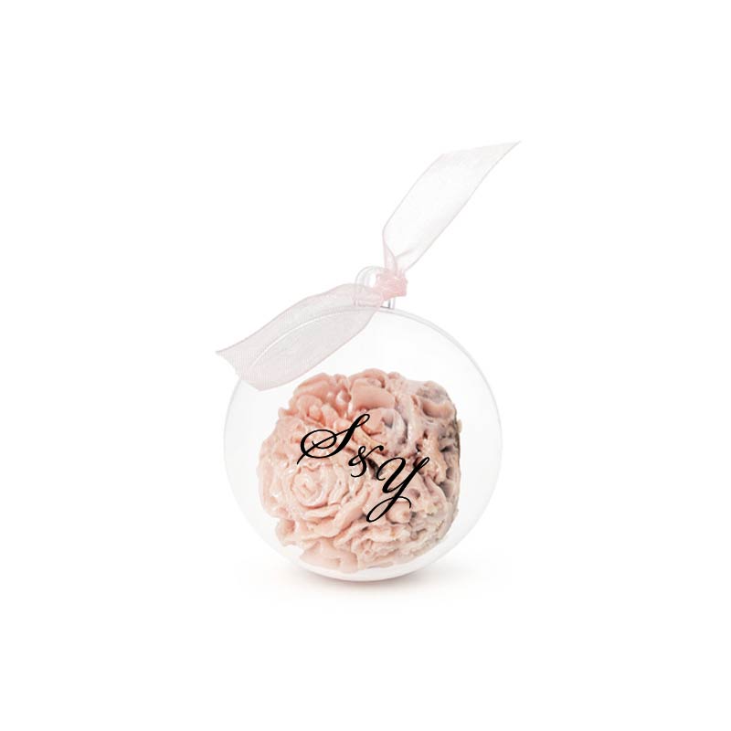 Acrylic Ball with Rose Ball Chocolate, Also available in Gold