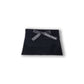 Black Suede Mishloach Manos Pouch with Personalized Ribbon