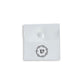 Elegant Personalized White Suede Pouch, Custom Logo Available