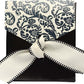 Flourish Tent Favor Box Black & Ivory  3 x 3 1/4" (Only 57 left in stock)