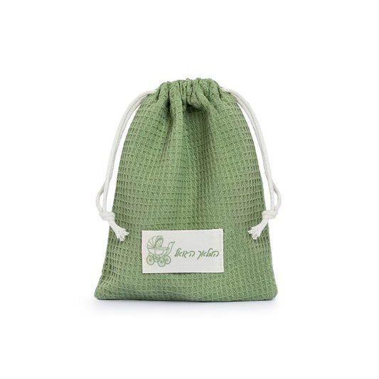 Soft Green Waffle Weave Vachnacht Bag Carriage Design