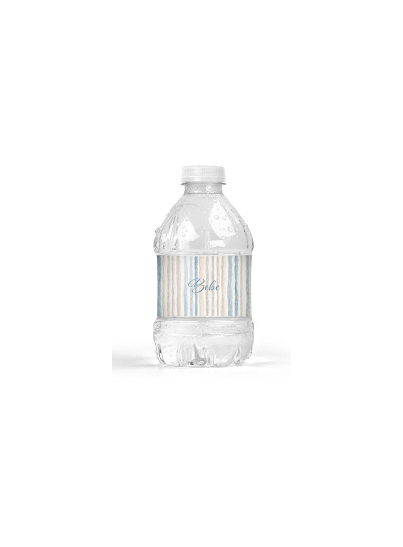 Baby Personalized 8 oz. Water Bottle Striped Design