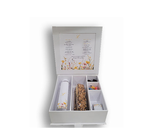 Yellow Wildflower Sectioned Ribbon Welcome Box