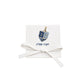 White Suede Mini Bow Pouches with choice of Chanukah designs
