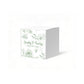 French Toile Green Favor Box, 2 x 2 inches, Optional matching ribbon.
