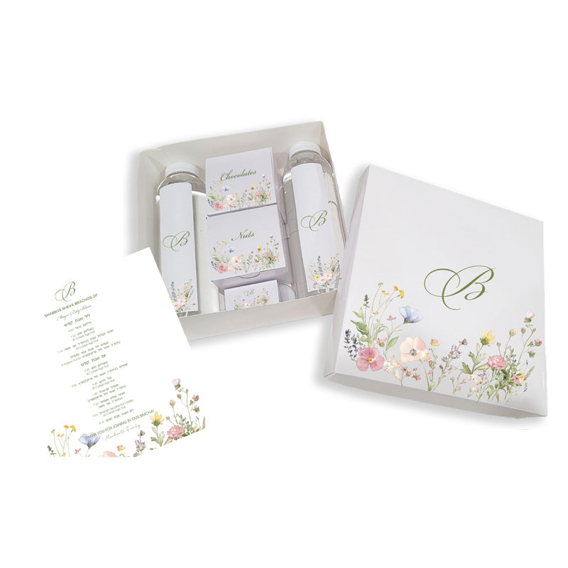 Soft Pastel Floral Personalized Welcome Box
