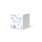French Toile Blue Favor Box, 2 x 2 inches, Optional matching ribbon.