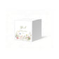 Pastel Floral Favor Box, 2 x 2 inches, Optional matching ribbon.