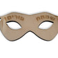 Wood Mask Simchas Purim Tags