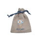 Personalized Woven Vachnacht Bag with Denim Blue Twill Drawstring