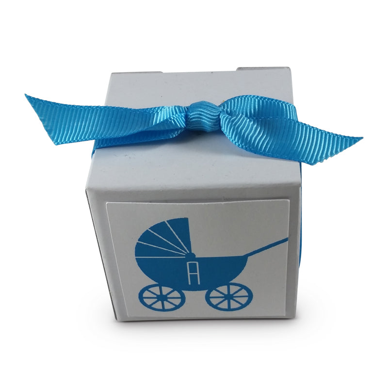 Monogrammed Baby Carriage Favor Box (Ribbon Optional) More colors available!