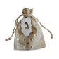 Cotton Bag with Metallic Silver Dots 3.5 x 5 & Optional Lasercut Tag