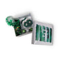 Green Glam Brushstroke Monogrammed Purim Box 4 Sizes Available