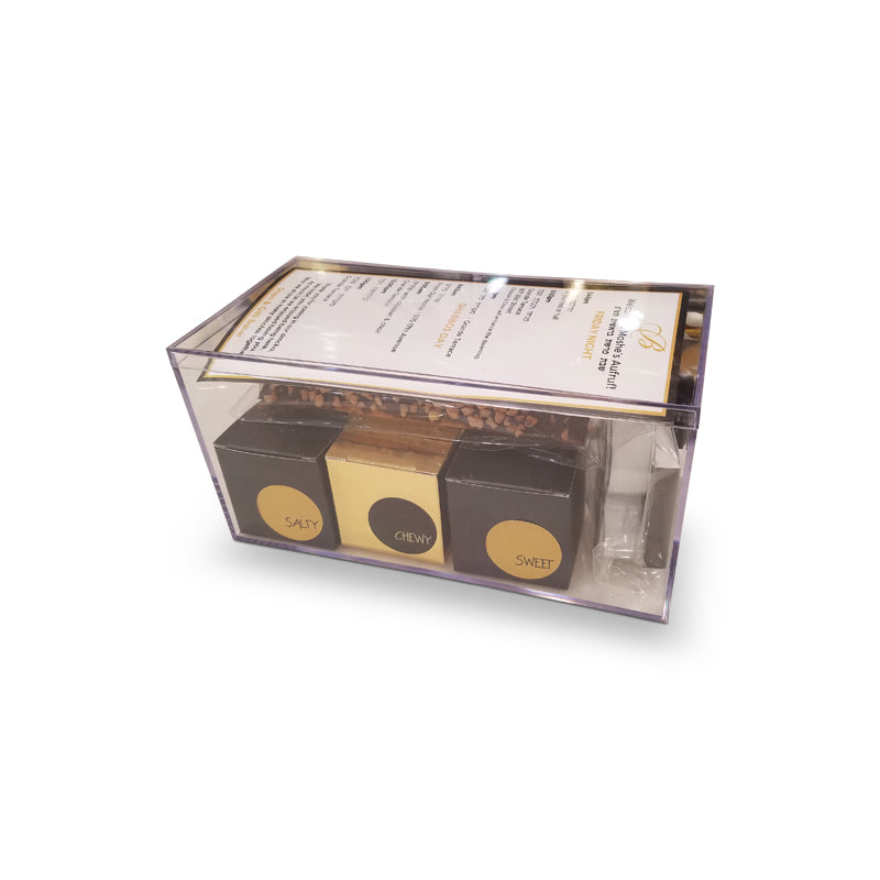 Classic Acrylic Box in Gold & Black Design