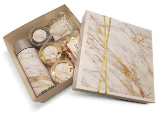 Gold Marble Welcome Boxes (Also available in black marble)